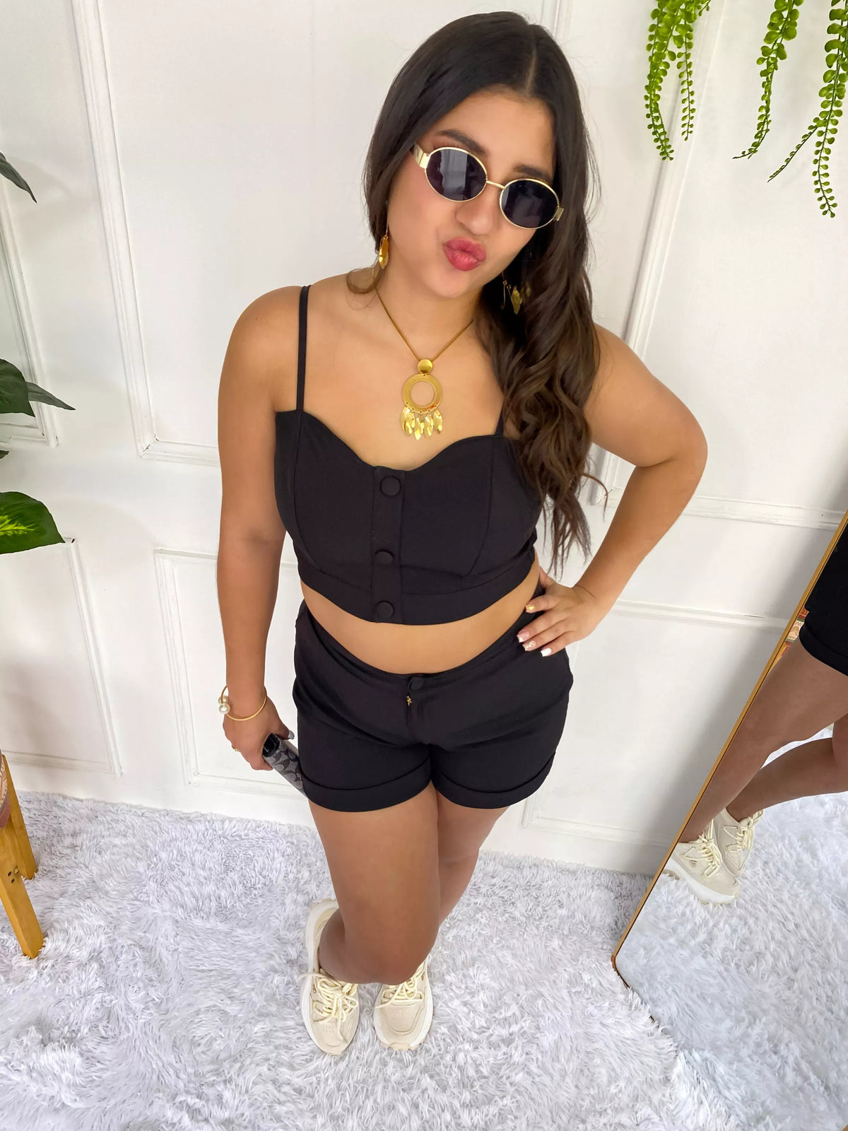 Conjunto Lirios Negro