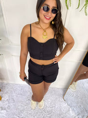 Conjunto Lirios Negro