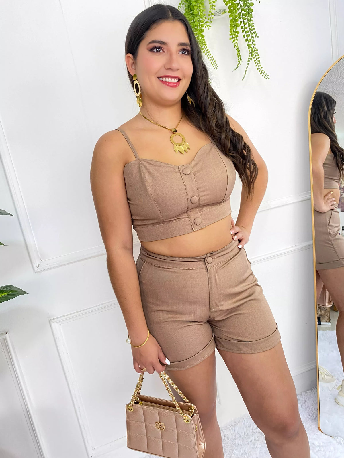 Conjunto Lirios Ocre