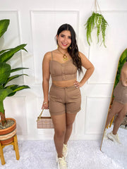 Conjunto Lirios Ocre