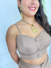 Conjunto Lirios Ocre