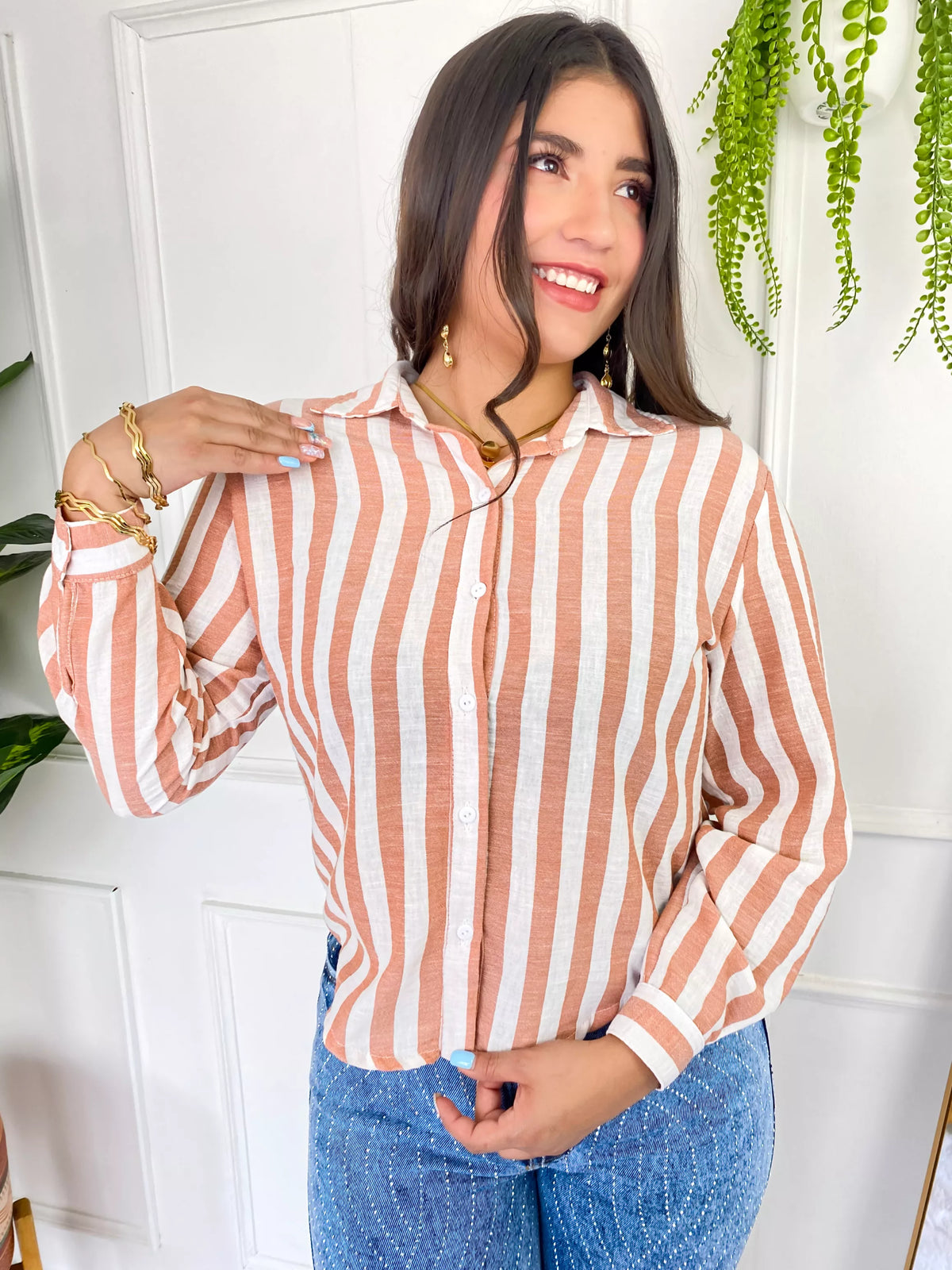 Camisa Encanto Oro Rosa