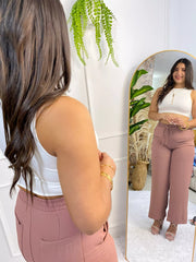 Pantalón Clasico Palo Rosa