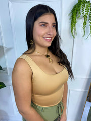 CropTop Isela Camel