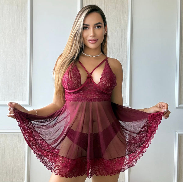 Babydoll Princess Vinotinto