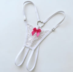 Tanga Mariposa Blanco