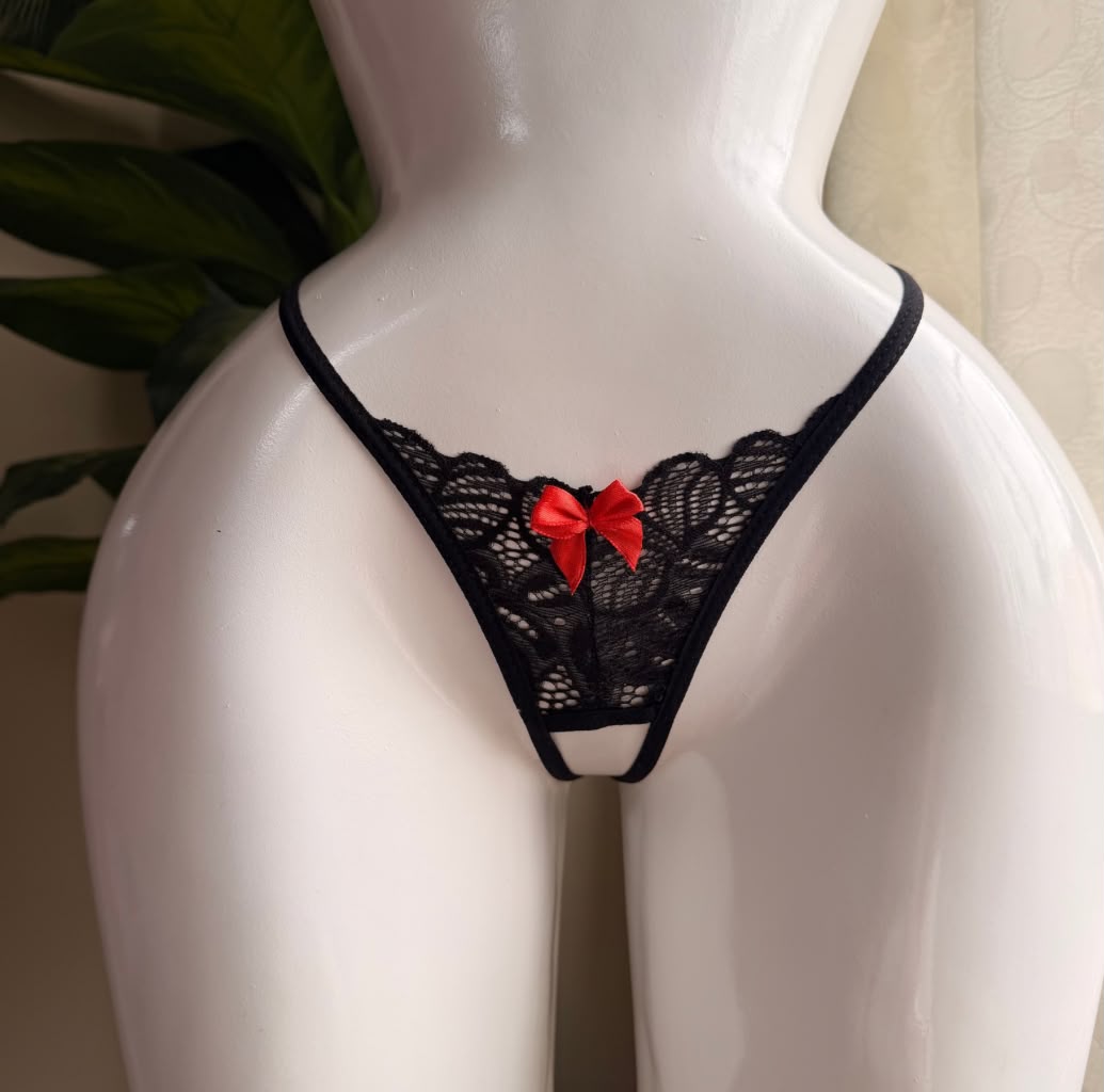 Tanga Mariposa Negro