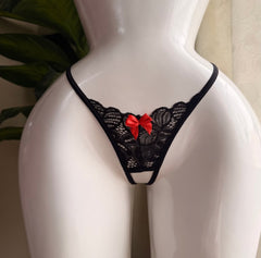 Tanga Mariposa Negro