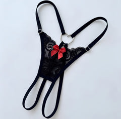 Tanga Mariposa Negro
